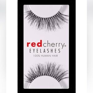 Red Cherry 100 % Human Hair Black Eyelashes # 217 Pack of 5 Set Lot
